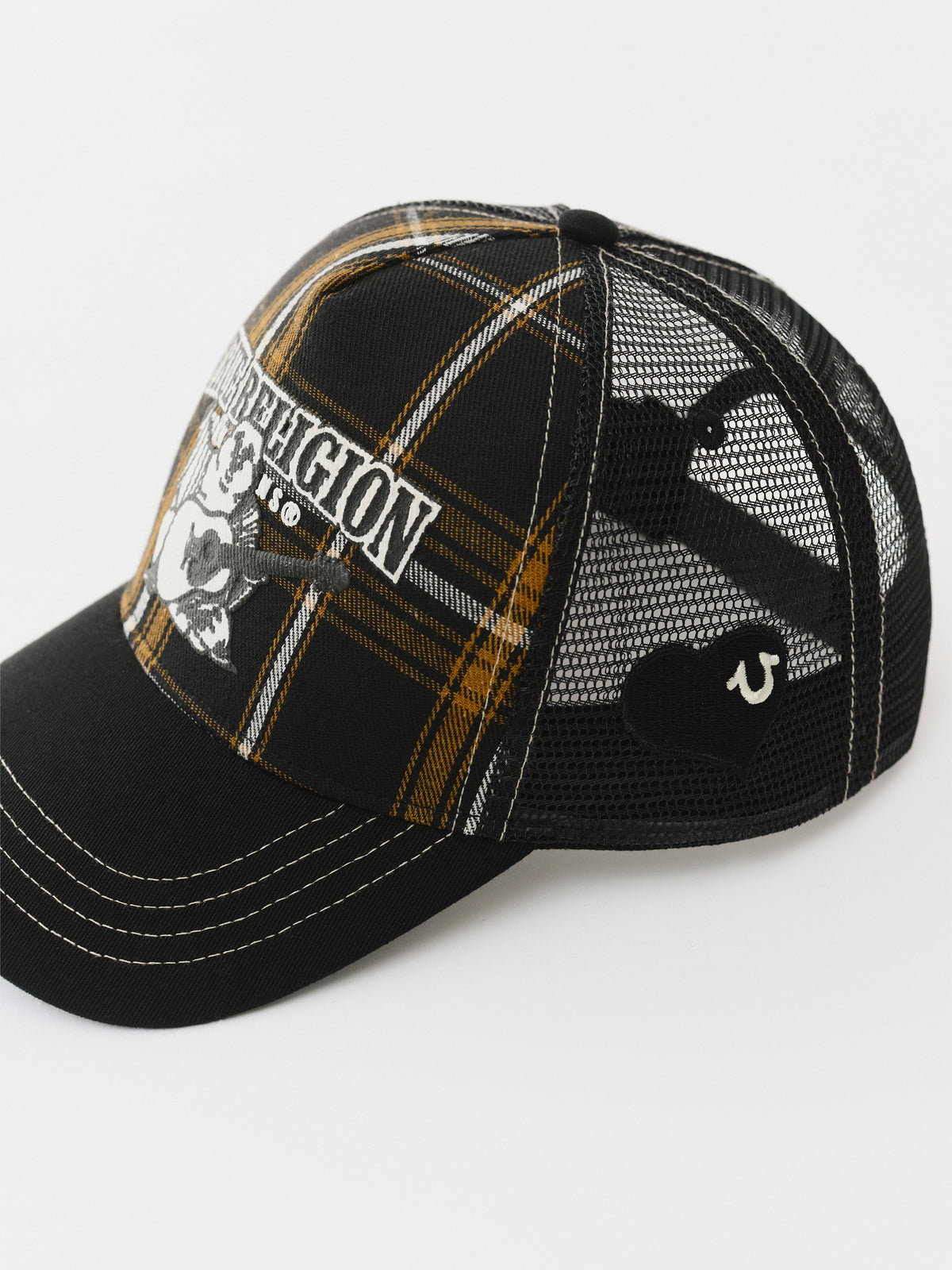 PLAID TRUCKER HAT