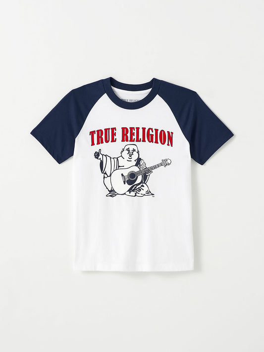 SS BUDDHA LOGO RAGLAN TEE para niños