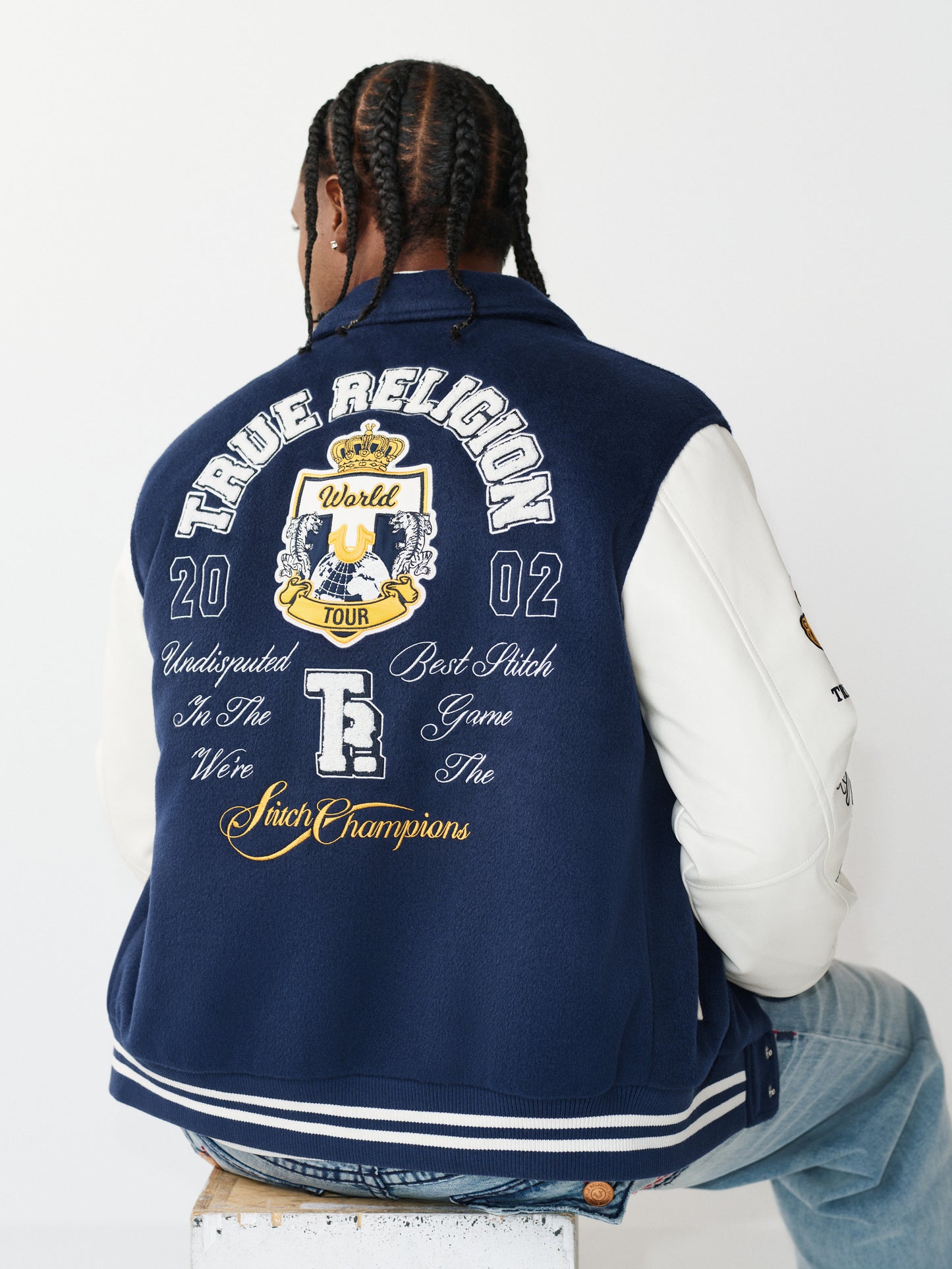 TR CREST WOOL VARSITY JACKET