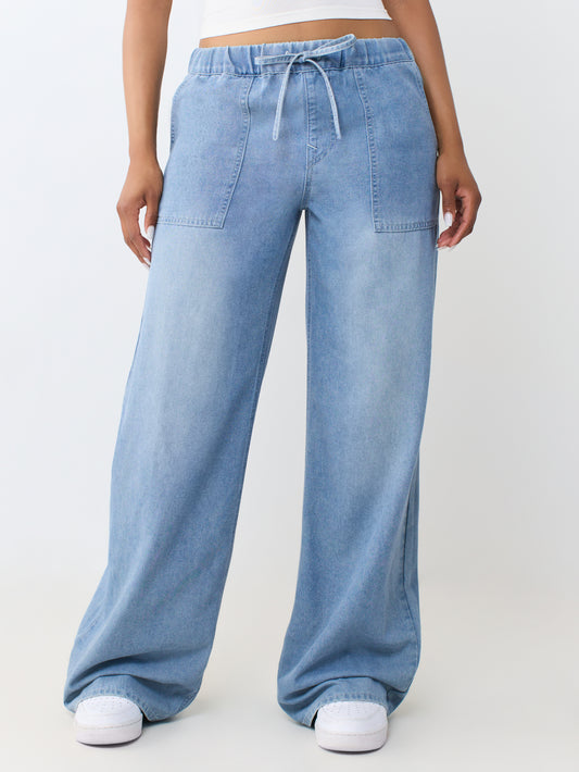 LIGHT WEIGHT DRAWCORD WIDE LEG