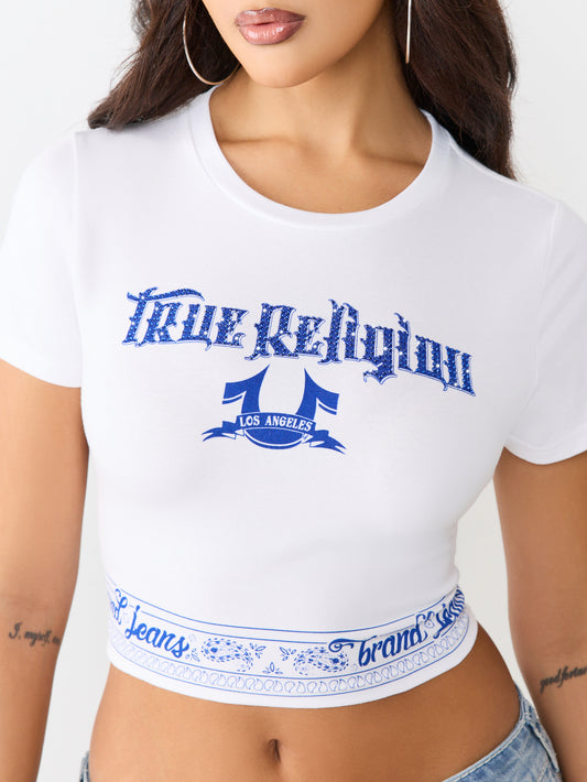 CRYSTAL BANDEAU TEE
