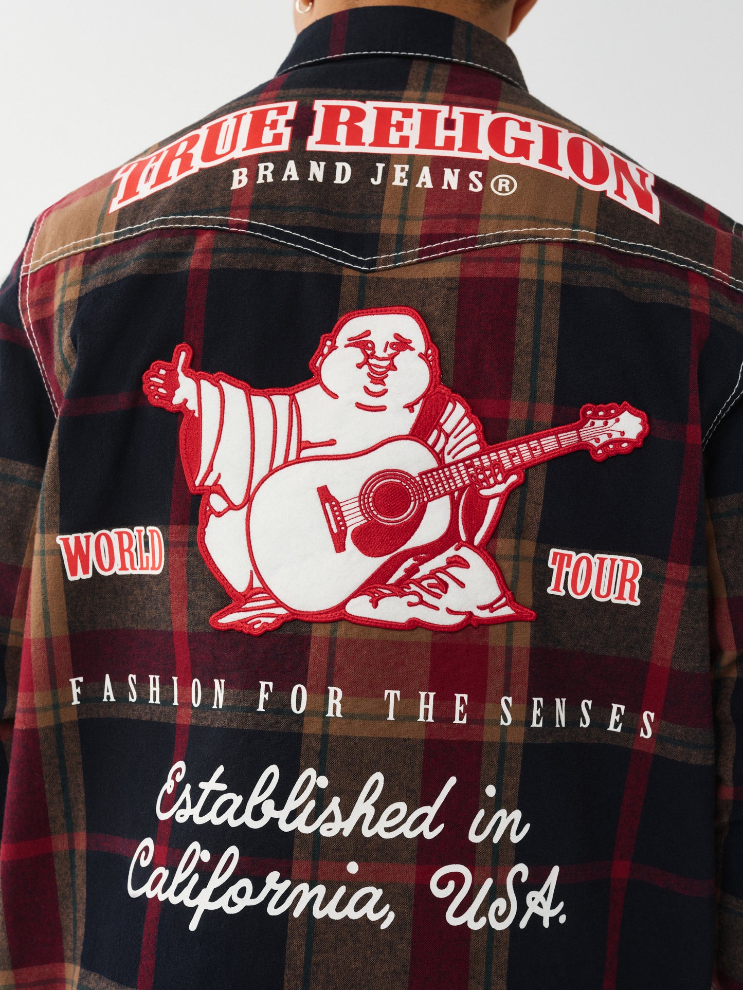 PLAID BIG T WESTERN SHIRT