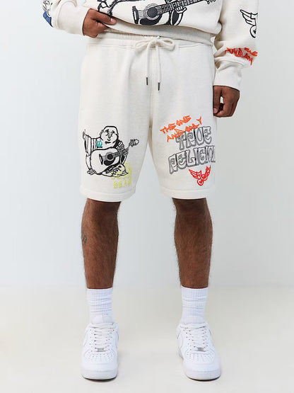 SKETCHED LOGO FLEECE SHORT