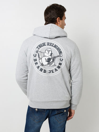 LOGO SEAL SHERPA ZIP HOODIE