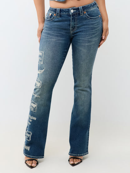 LOGO EMB BECCA MR BOOTCUT BIGT