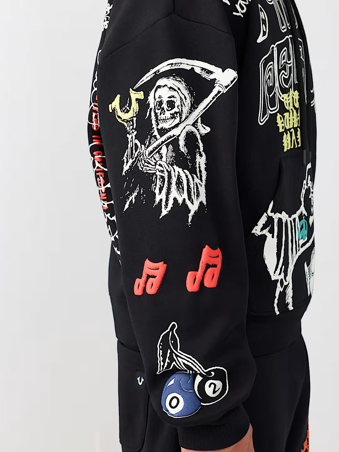 SKETCHED LOGO BOXY HOODIE