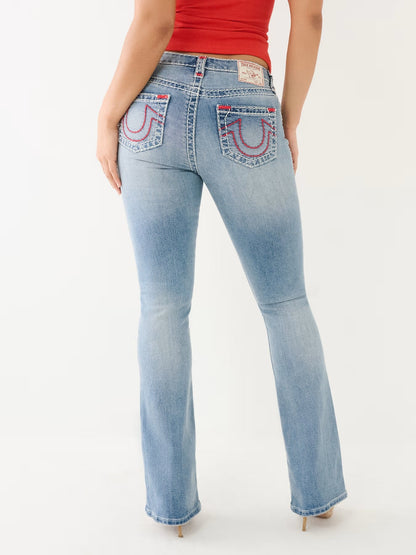 BECCA MID RISE BOOTCUT SUPER T
