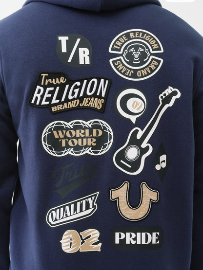 EMB PATCH HS ZIP HOODIE