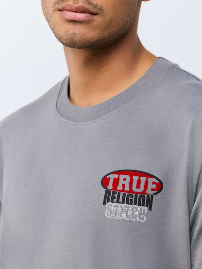 SS STACKED LOGO TEE