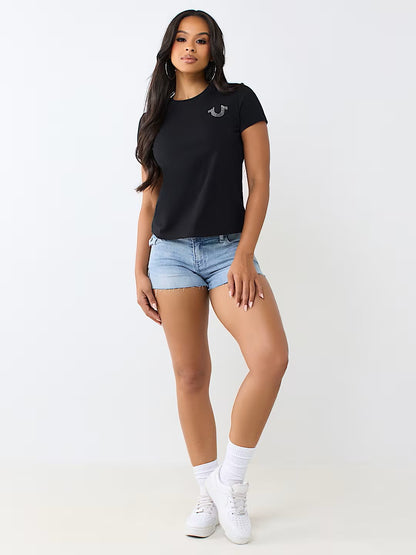 IRIDESCENT TR CREW TEE