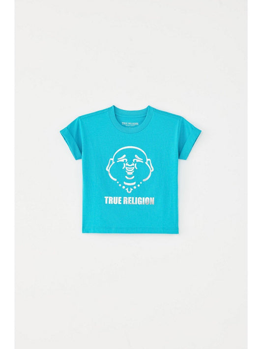 BUDDHA FACE FOIL CUFF TEE - niña - TRUE RELIGION MEXICO