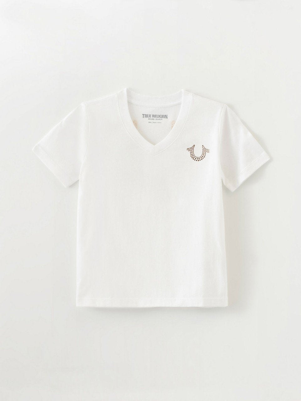 HORSESHOE SUNFLOWER V NECK TEE - niña