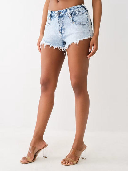 CHEEKY FRAY HEM SHORT
