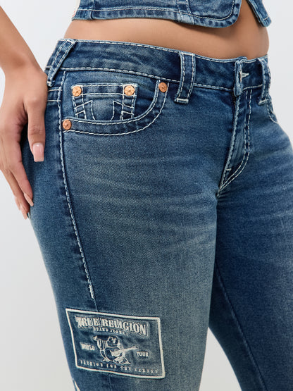 LOGO EMB BECCA MR BOOTCUT BIGT