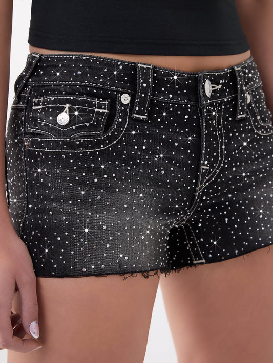 CRYSTAL JOEY LR CUTOFF SHORT