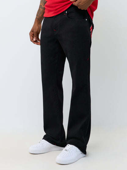 BILLY SN APPLIQUE FLAP BOOTCUT
