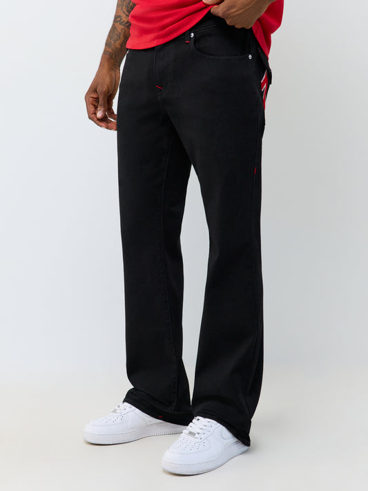 BILLY SN APPLIQUE FLAP BOOTCUT