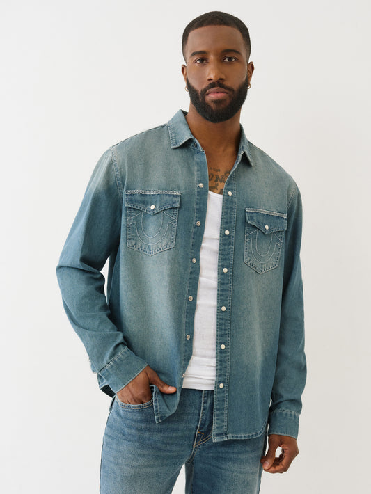 HS CHAMBRAY LS SHIRT