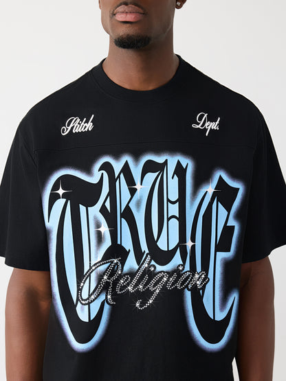 XL CRYSTAL LOGO BOXY TEE