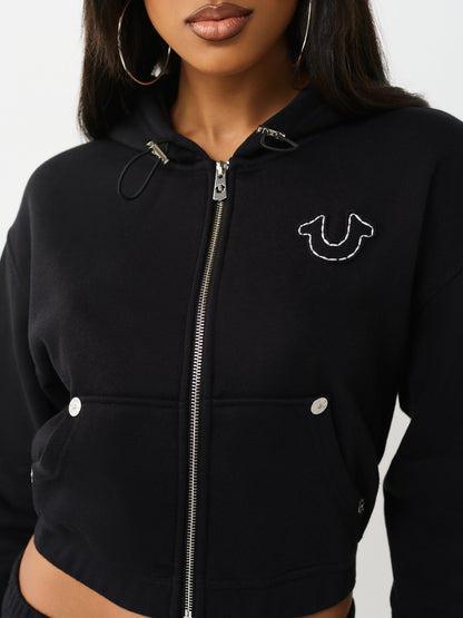 APPLIQUE RLX ZIP UP HOOD