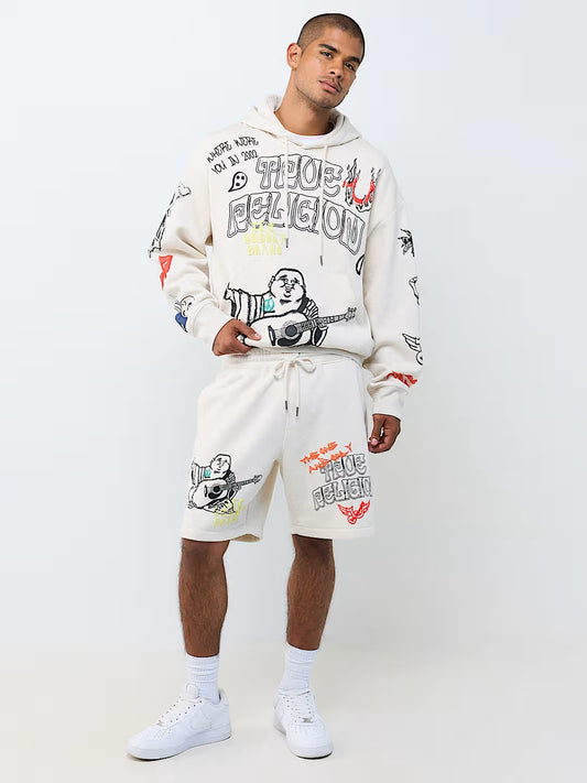 SKETCHED LOGO FLEECE SHORT