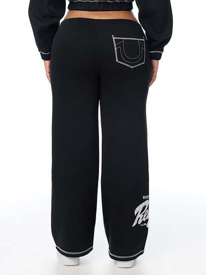 CRYSTAL CHERRY WIDE LEG PANTS
