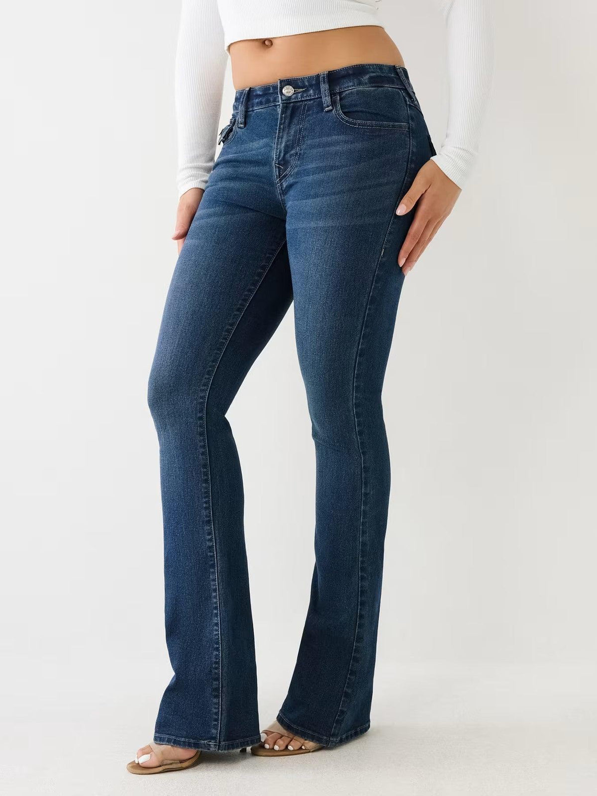 BECCA SN CRYSTAL FLAP BOOTCUT