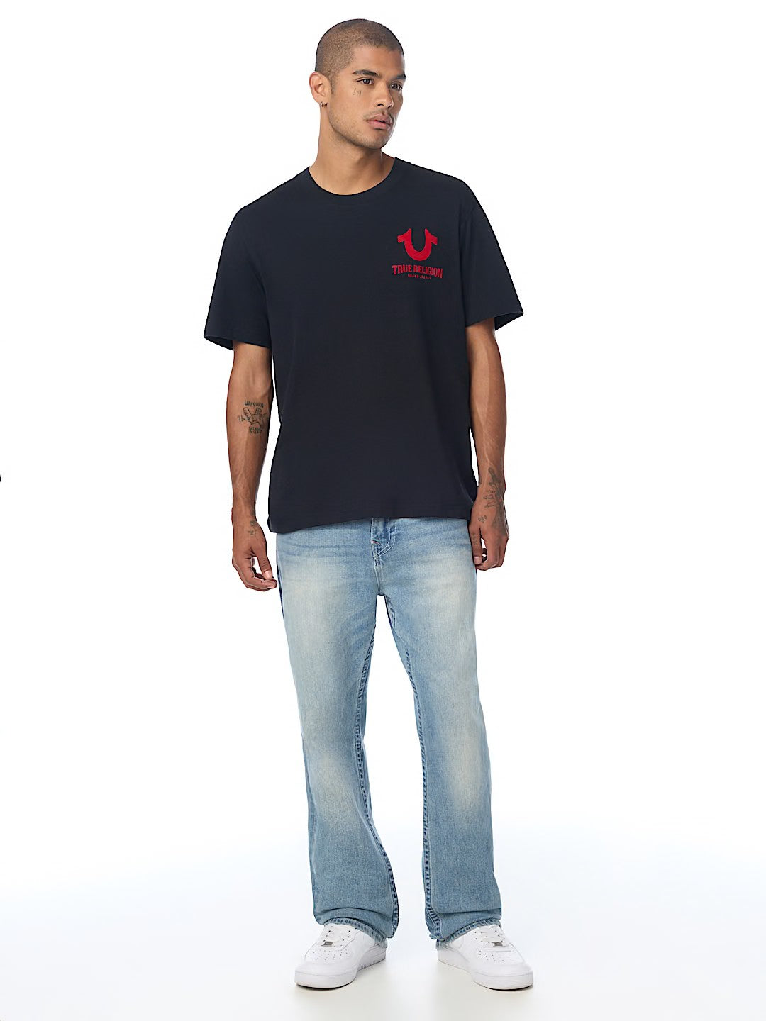 SS BUDDHA FACE FLOCK TEE