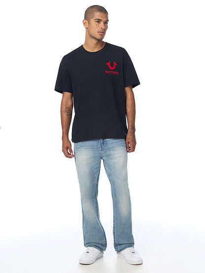 SS BUDDHA FACE FLOCK TEE