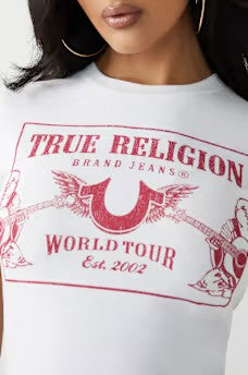 HERITAGE PRINTED SS BBY TEE