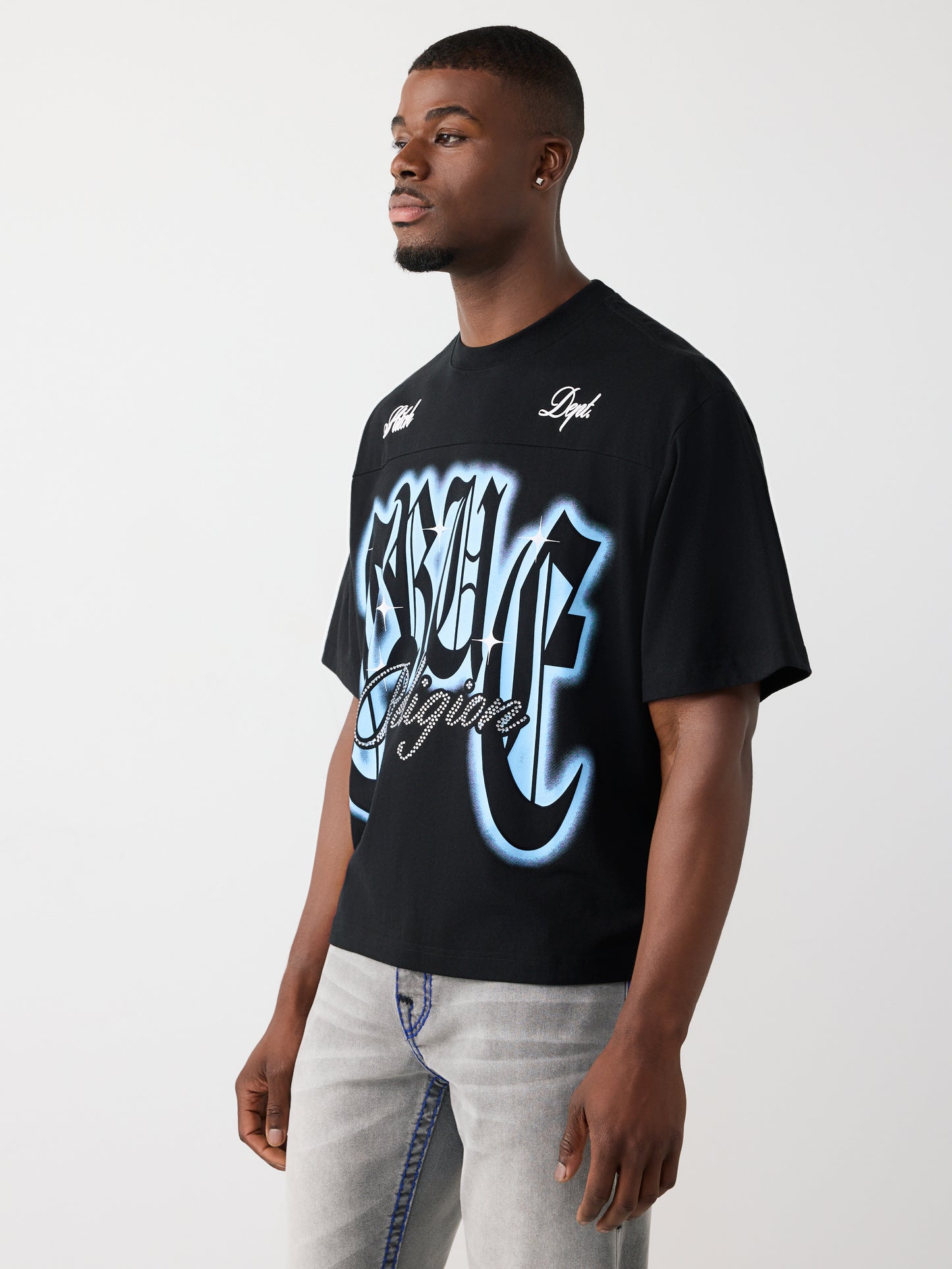 XL CRYSTAL LOGO BOXY TEE