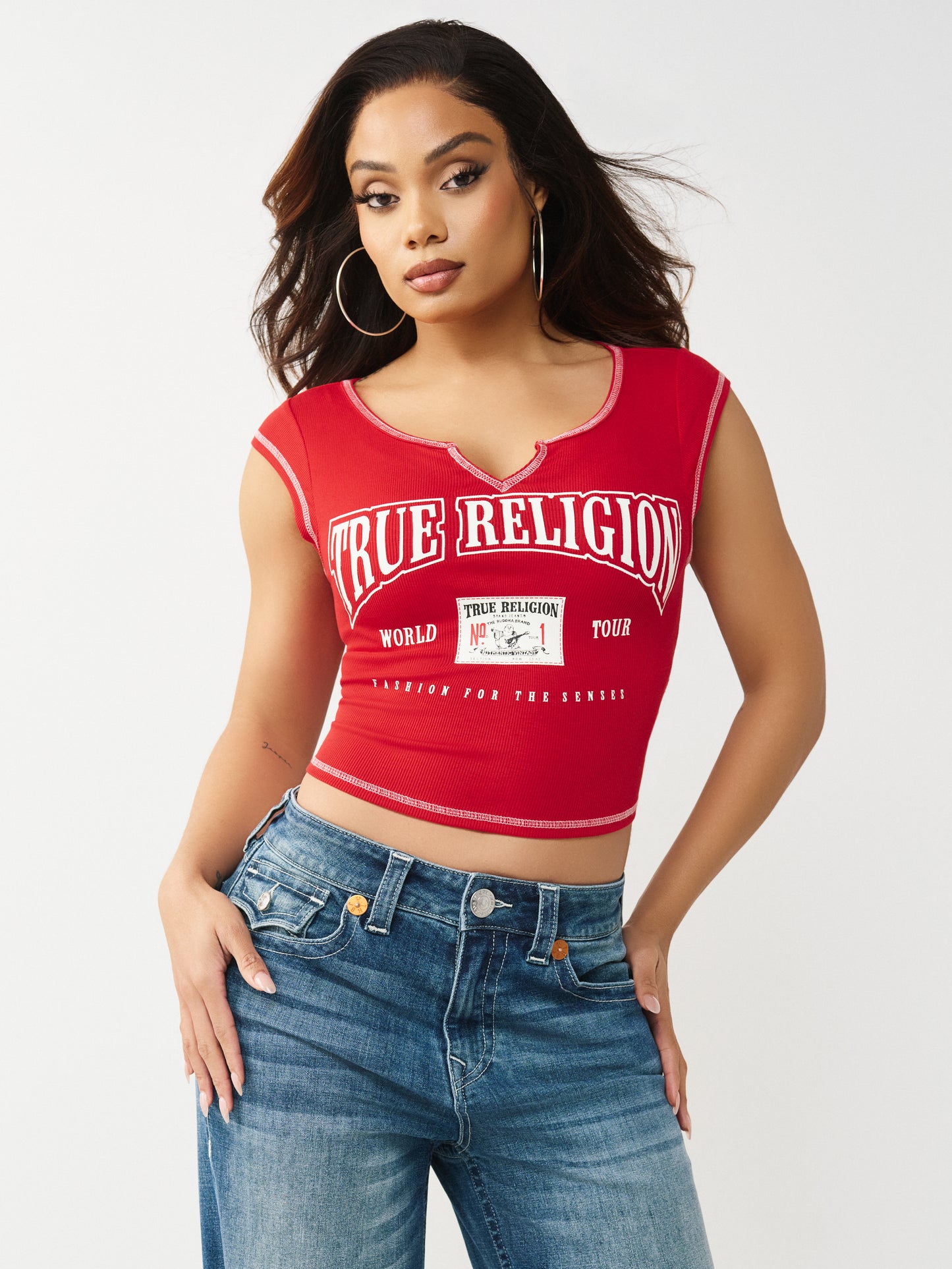 BUDDHA PATCH V NOTCH TEE