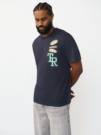 BUDDHA COIN EMBROIDERY TEE