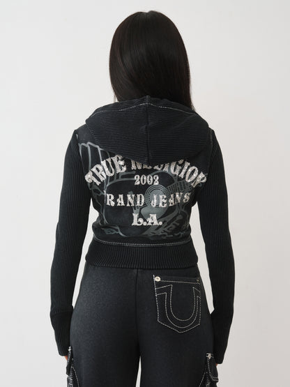 BIG T SHRUNKEN ZIP HOODIE