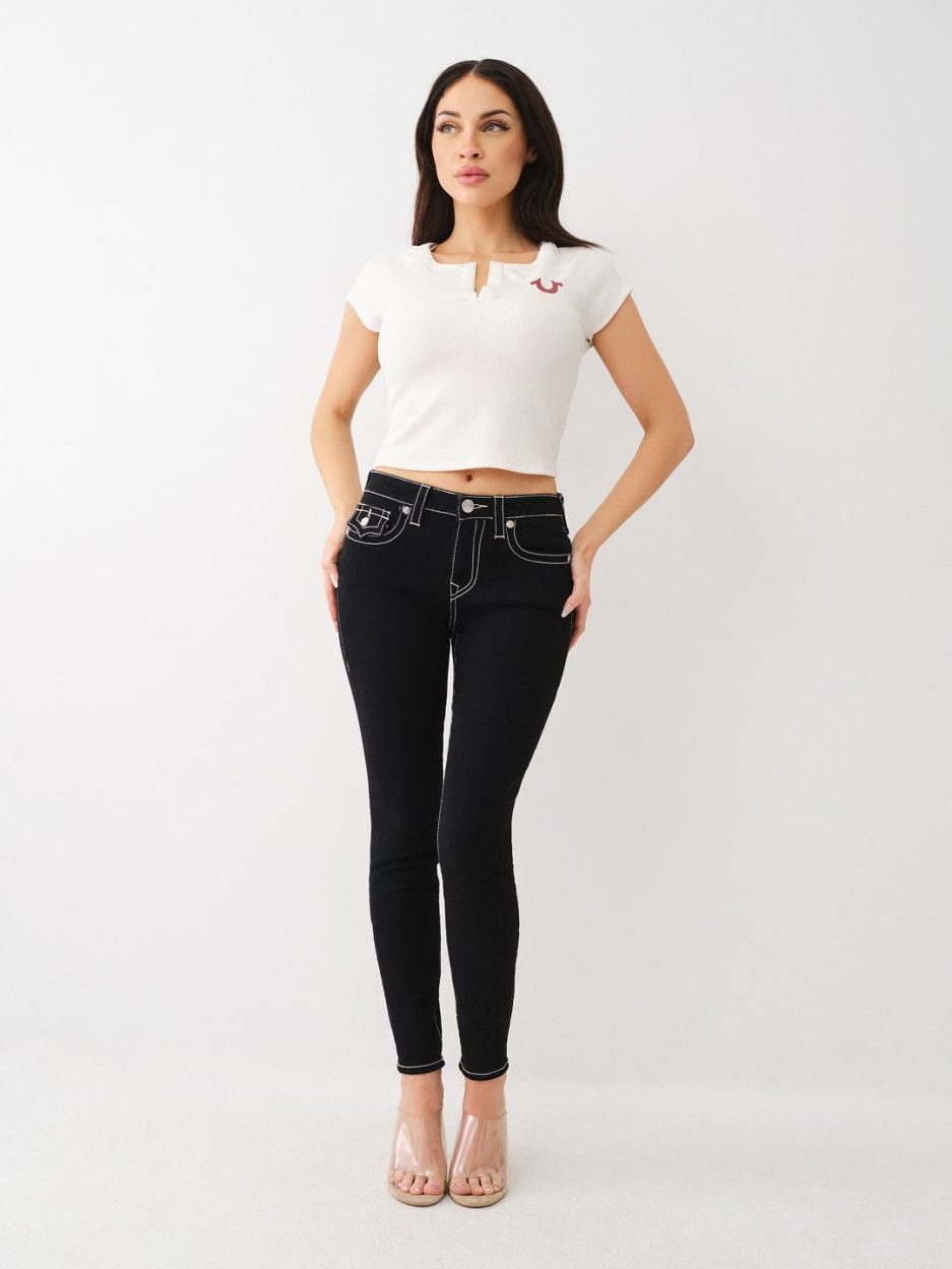 HOOK AND EYE RIB BABY TEE