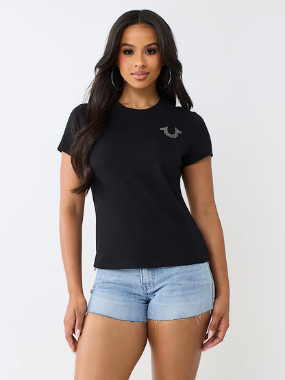 IRIDESCENT TR CREW TEE