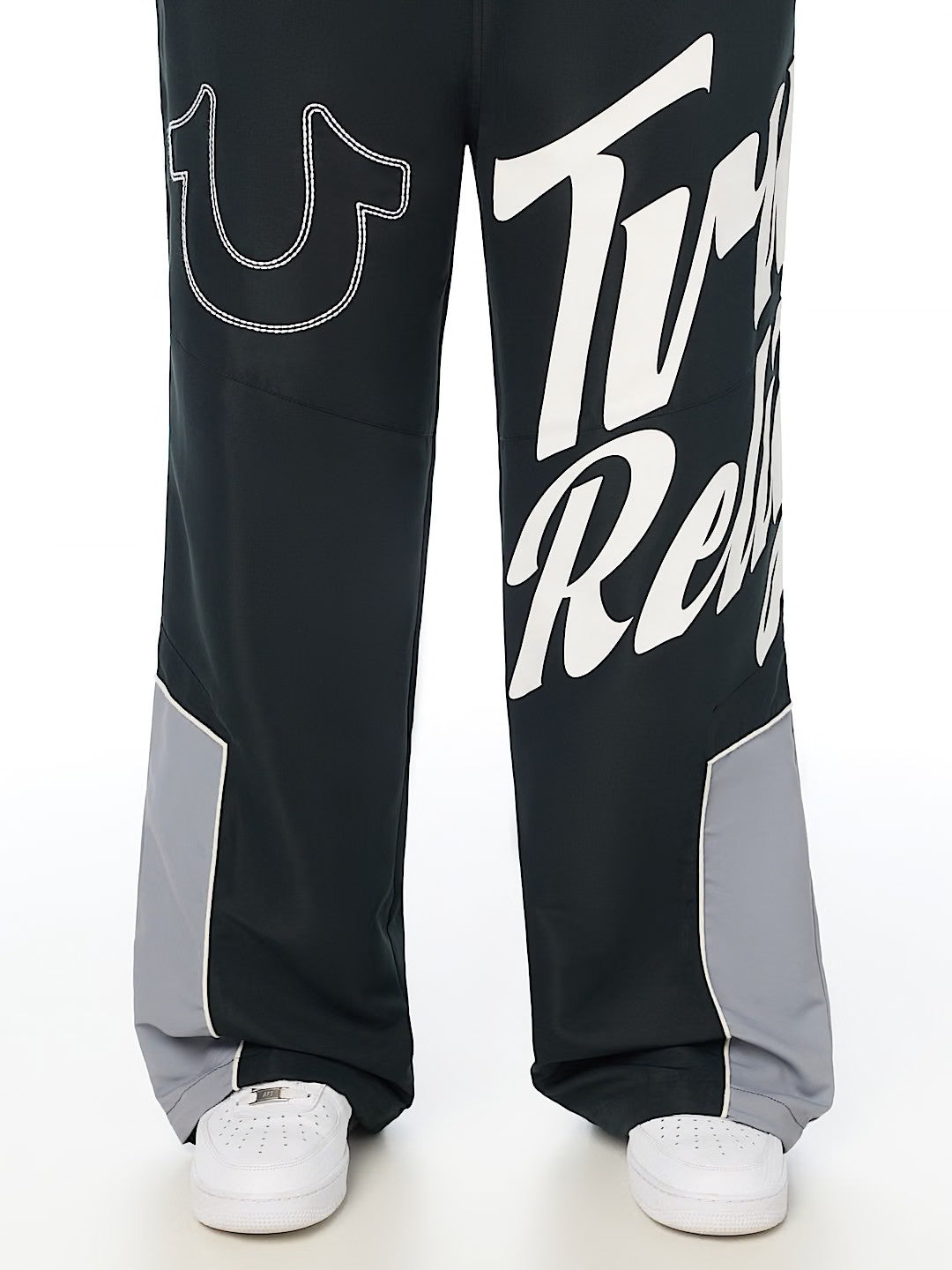 HS LOGO BAGGY NYLON PANTS