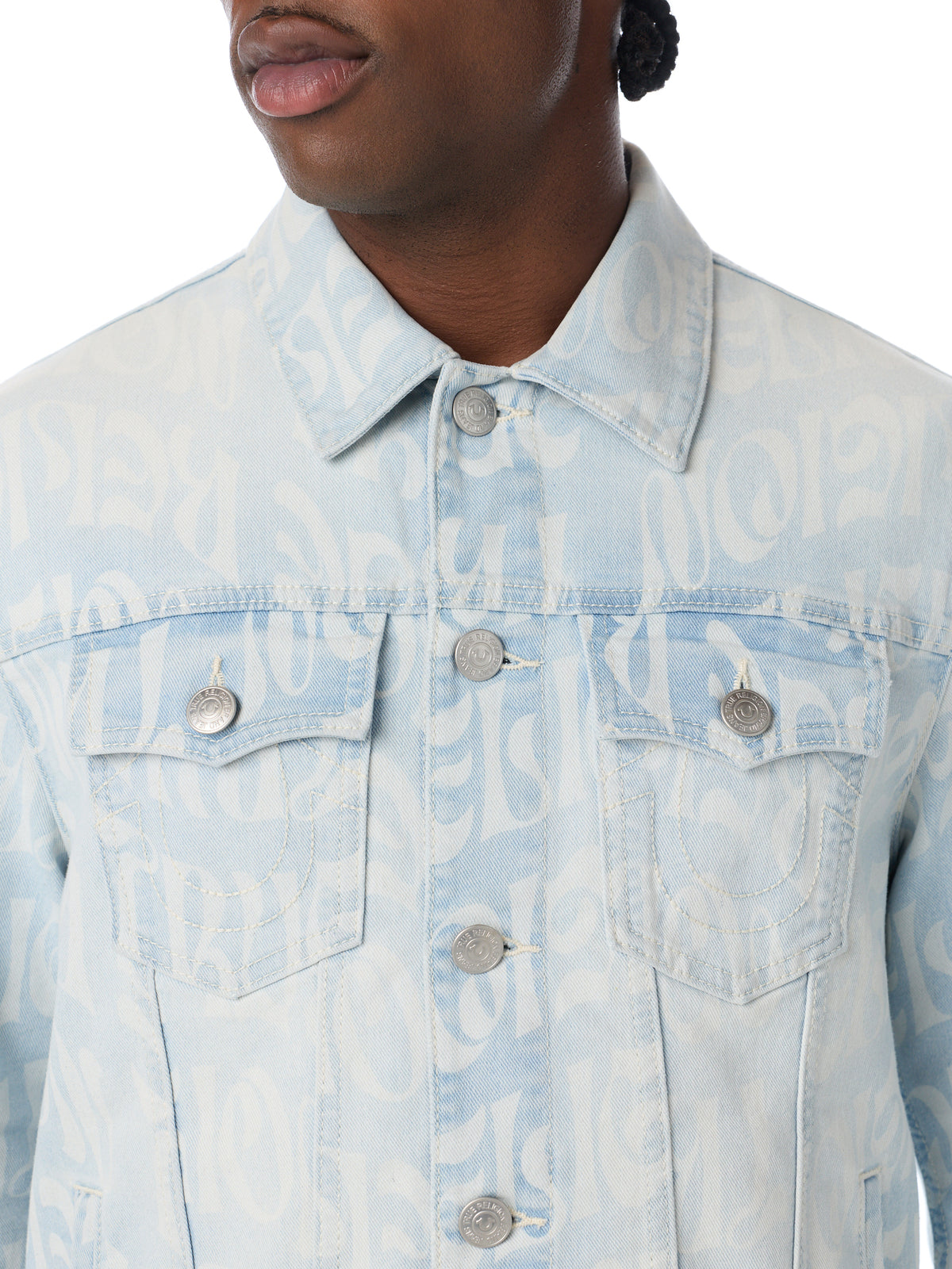 JESSE SN AOP TRUCKER JACKET