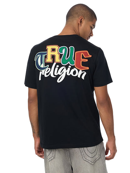 COLLEGIATE APPLIQUE LOGO TEE