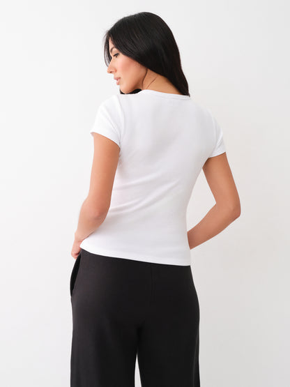VNECK HS SS HENLEY