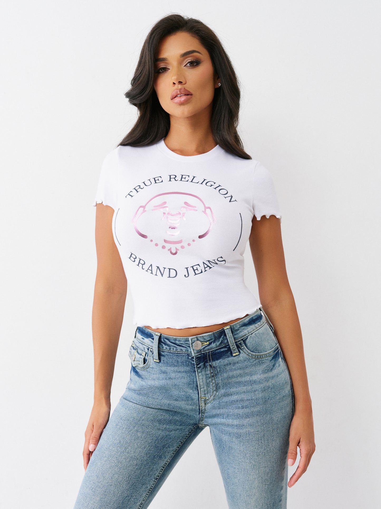 LETTUCE RIB BUDDHA BABY TEE