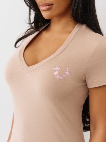 WING V NECK TEE