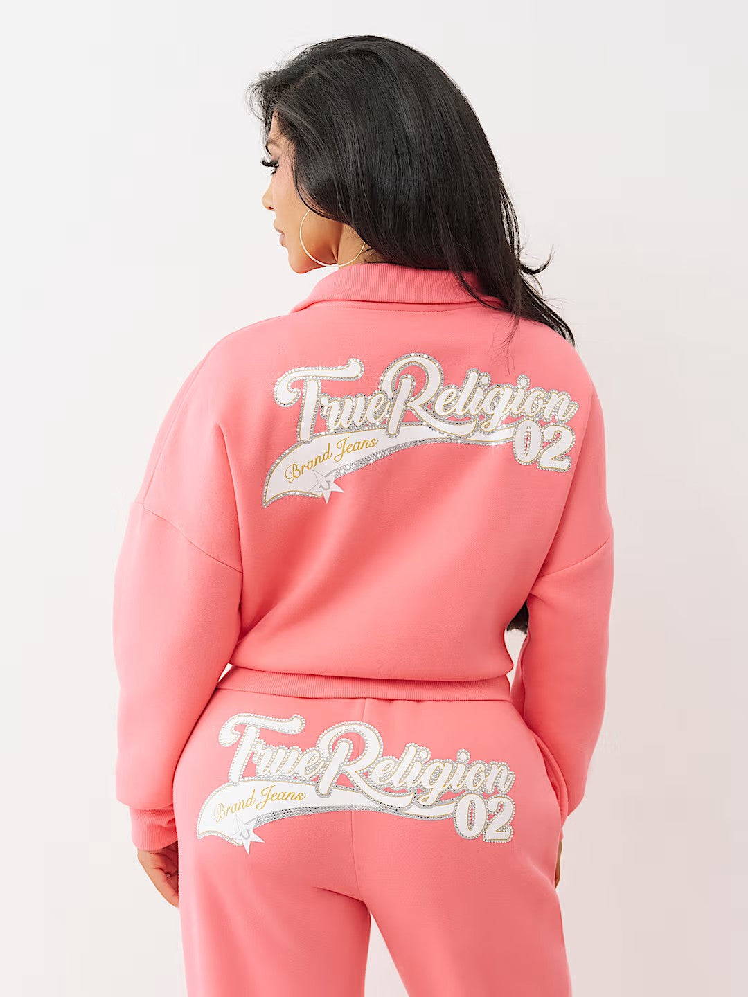 VARSITY HALF ZIP PO HOODIE