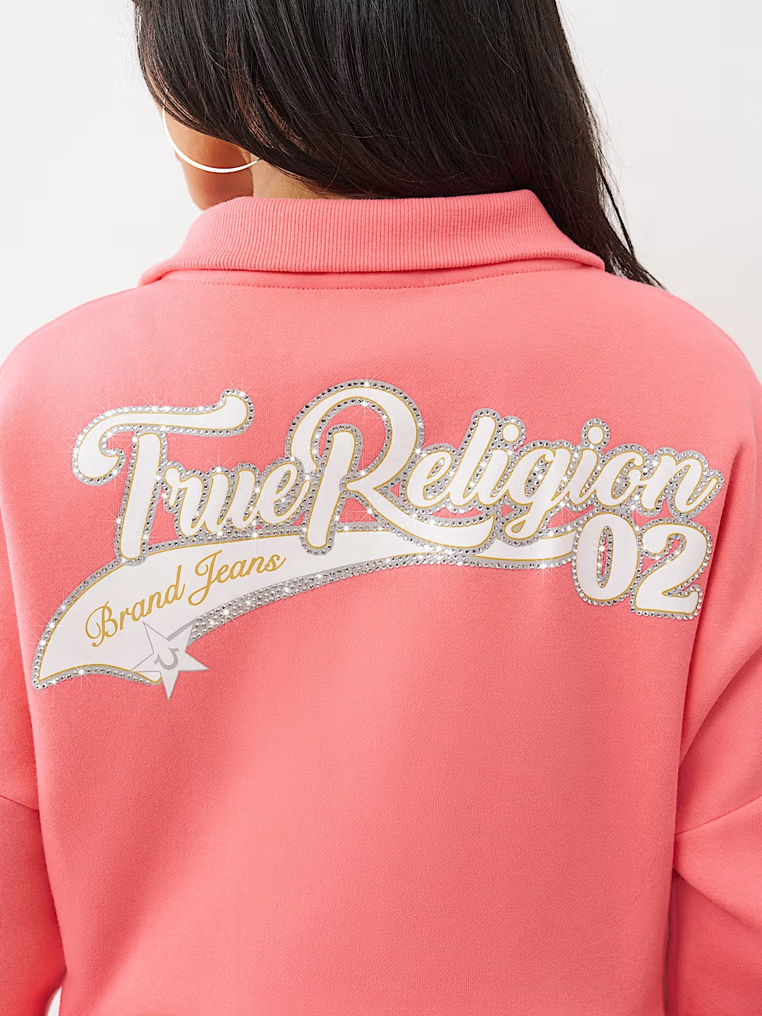 VARSITY HALF ZIP PO HOODIE