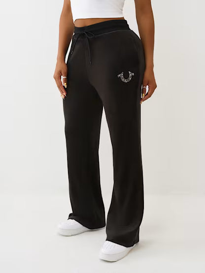 HS VELOUR STRAIGHT LEG