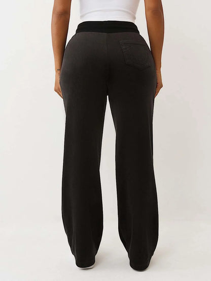 HS VELOUR STRAIGHT LEG