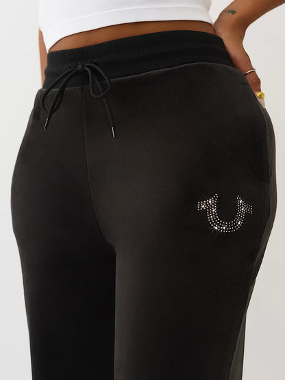 HS VELOUR STRAIGHT LEG