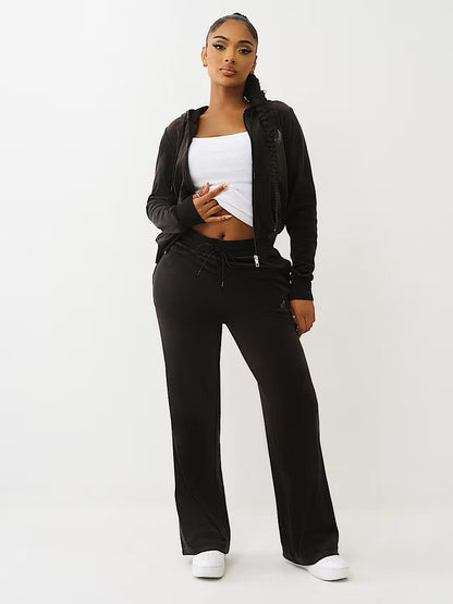 HS VELOUR STRAIGHT LEG