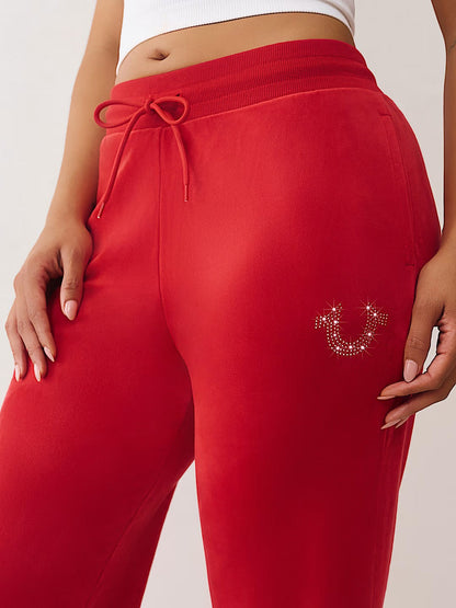 HS VELOUR STRAIGHT LEG