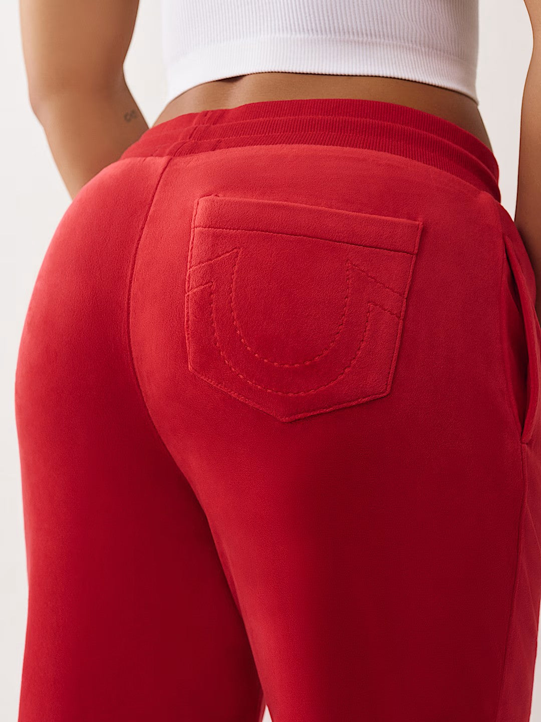 HS VELOUR STRAIGHT LEG